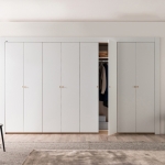 레오 무광 화이트 붙박이장(실속형)-15cm