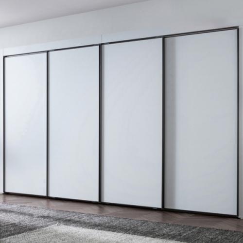 매트 화이트 슬라이딩 붙박이장(실속형)-15cm