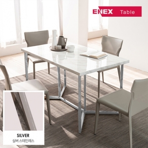 킨트 4인용 대리석식탁(실버스텐/의자제외)