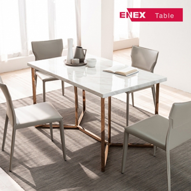 [시즌마감] 킨트 4인용 대리석식탁(골드도금/의자제외)