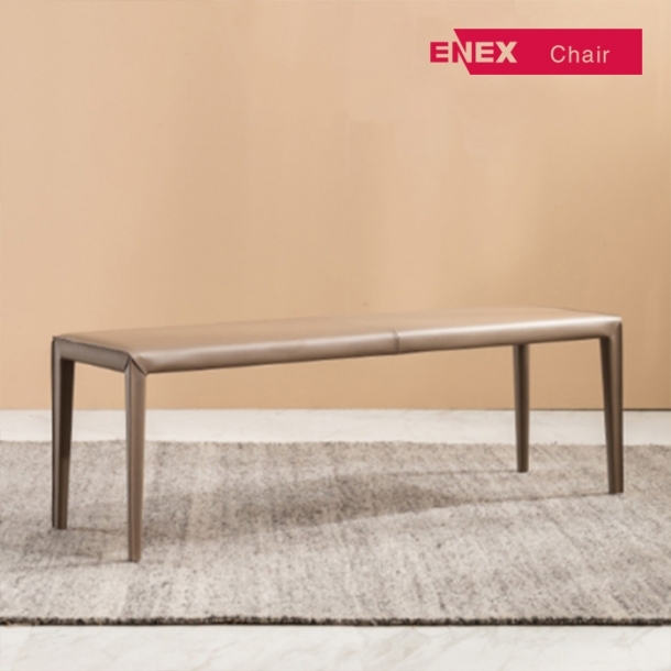 미노티 가죽 벤치 2인용