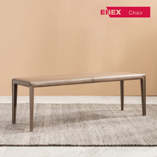 미노티 가죽 벤치 2인용