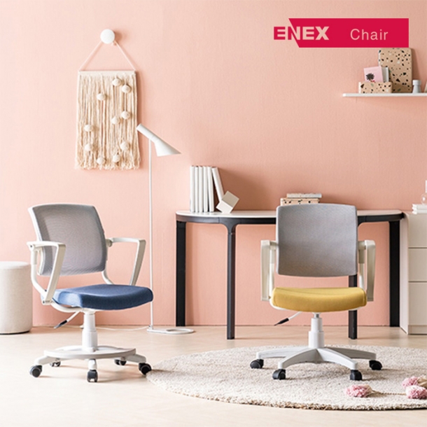 마이티 회전형 책상의자(화이트바디)