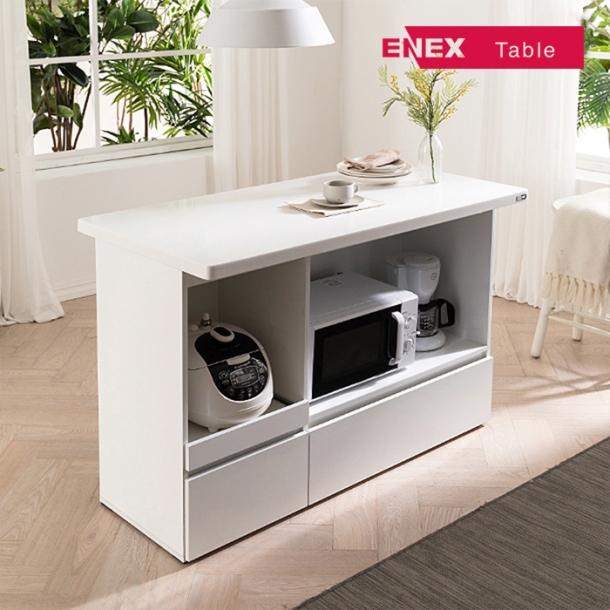 페블스톤 대리석 홈바 아일랜드식탁 1200(오픈형)