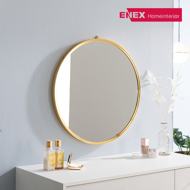 해나 골드 스틸 거울(원형거울)