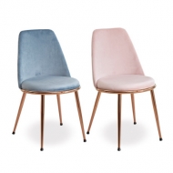 [엘린까사] 1+1 한정특가! 마리안느 벨벳체어 화장대의자 식탁의자 예쁜 커피숍 고급 상담실 라운지 휴게실 의자 디자인체어