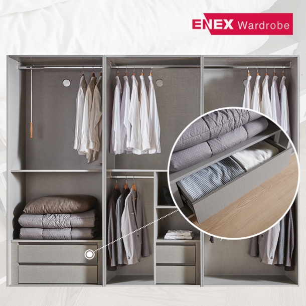 2단 서랍장 A형(실속형 붙박이장 옵션)