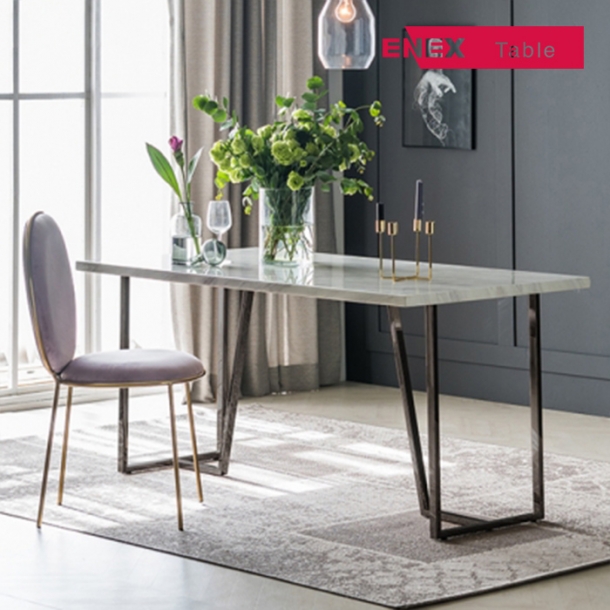 돌체 6인용 대리석식탁(앤틱골드/의자제외)