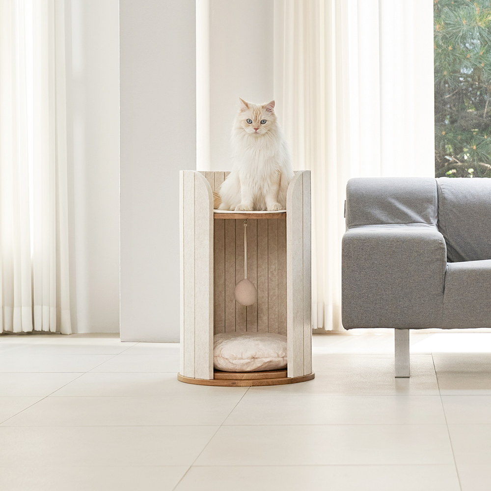 지나티 캣타워 | 로우 베이지