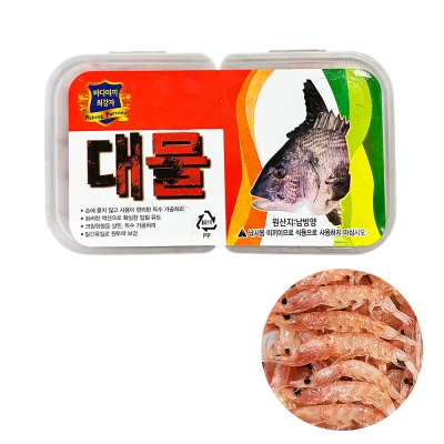사이즈가 큰 선별 크릴 대물 각크릴 약115g 감성돔 낚시미끼 백크릴