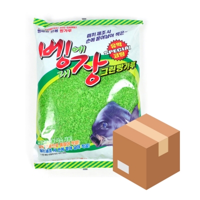 낚시여행 벵에대장 녹색 빵가루 1박스 12개입