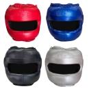 카운트8 CE-8738V 스틸 안면보호 헤드기어 천연가죽(벨크로) 4컬러