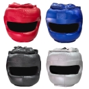 카운트8 CE-8737S 스틸 안면보호 헤드기어 천연가죽(끈조절) 4컬러