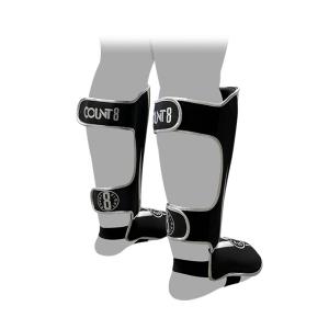 카운트8 CE-8755BS 발등정강이 보호대 무광 합피소재 SHIN GUARD