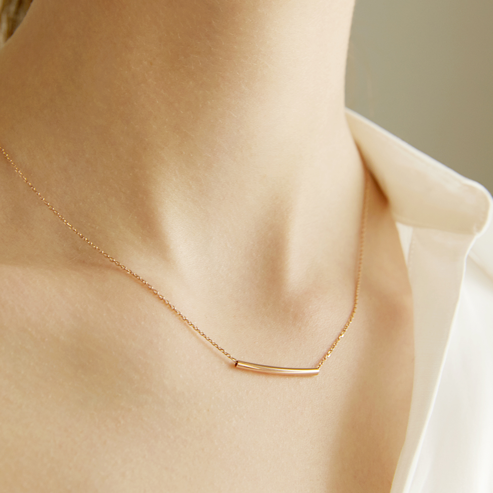14k 18k 대쉬 심플 목걸이