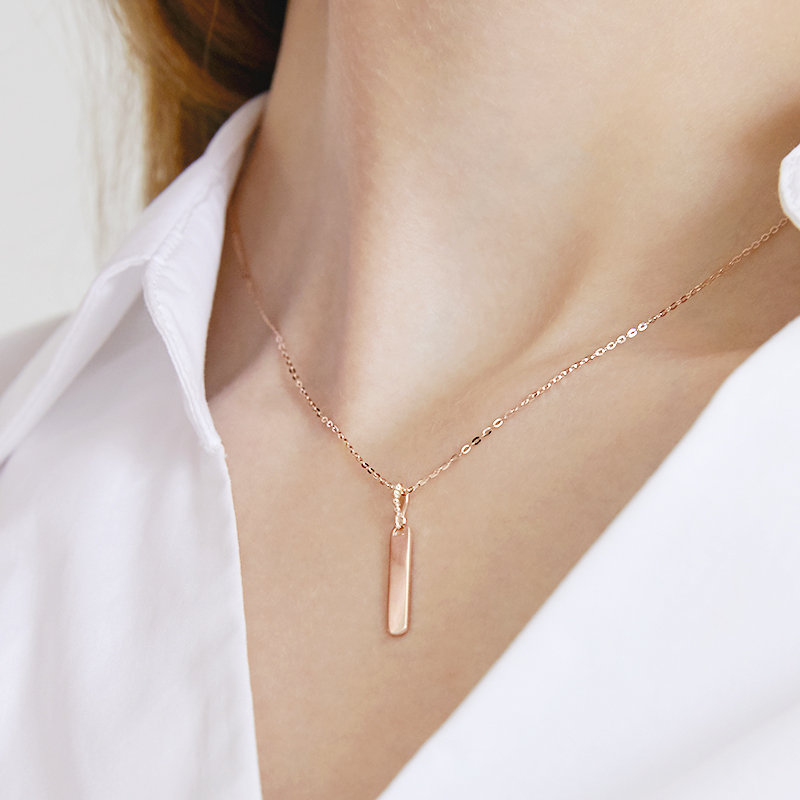 14k 18k 스탠리 태그 목걸이