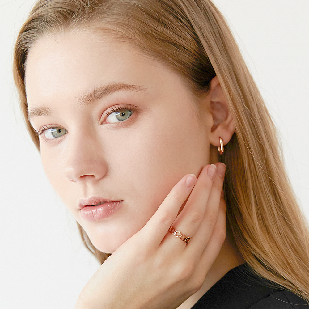 14k 18k 아다지오 링 귀걸이