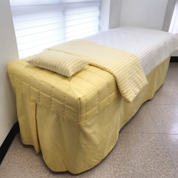 고밀도선염 미용베드용침구세트(옐로우) | 병원&middot;한의원&middot;피부과 전용