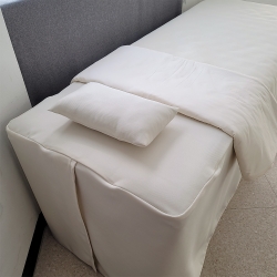 [단품구매]보르도 업소용 침구(크림) [미용베드커버/관리실/피부과 의원/병원/한의원/이불세트]