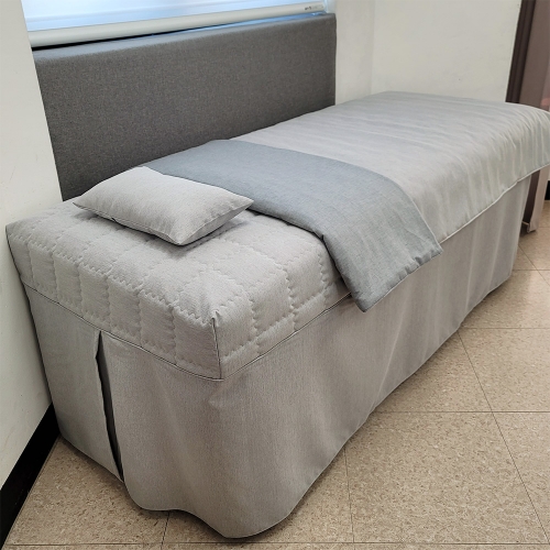 드림 고밀도선염 미용베드용 침구(그레이) | 병원&middot;한의원&middot;피부과 전용