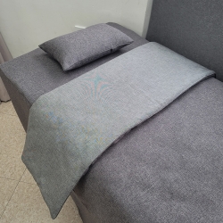 [단품구매]엣지 선염 침구(진그레이) [미용베드커버/관리실/피부과 의원/병원/한의원/이불세트]