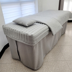 멜란선염 미용베드용 침구세트(연그레이) | 병원&middot;한의원&middot;피부과 전용