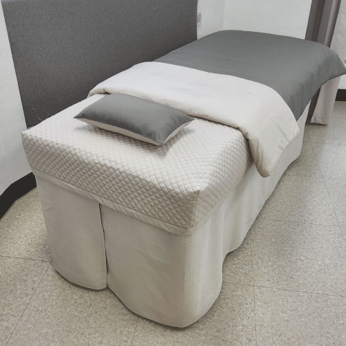 라이트에어 항균+퀵드라이 미용베드용 침구세트 (베이지/카키) | 병원&middot;한의원&middot;피부과 전용