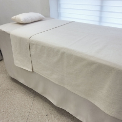 슬럽도비 바이오워싱 홑겹여름이불(내츄럴 아이보리) [미용/관리실/피부과 의원/병원/한의원/홑이불]