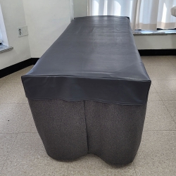 [오일사용가능] 소프트 레자 매트커버 진그레이 [마사지, 에스테틱 관리실 방수커버]