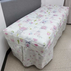 [소아과/보건실 침구] 베어스 누빔침대커버 (핑크)