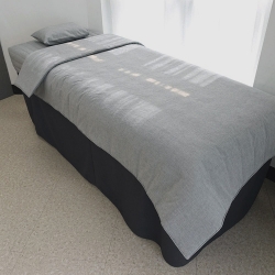 [단품구매] 멜란선염 바이오워싱 미용베드용 침구(그레이) | 병원&middot;한의원&middot;피부과 전용