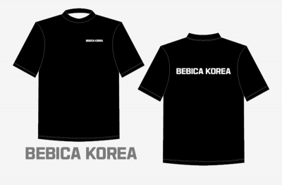 BEBICA KOREA 기능성 반팔티 블랙