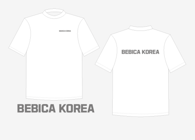 BEBICA KOREA 기능성 반팔티 화이트