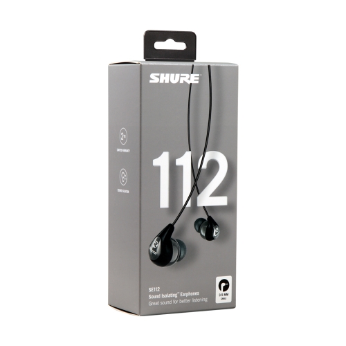 SHURE SE112 슈어 사운드 아이솔레이팅 이어폰 그레이색상