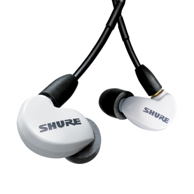SHURE AONIC215 - UNI (SE215SPE-UNI) 화이트 슈어 아이솔레이팅 이어폰 RMCE-UNI 케이블 포함