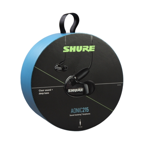 SHURE AONIC215 - UNI 블랙(SE215-UNI) 슈어 아이솔레이팅 이어폰 인이어