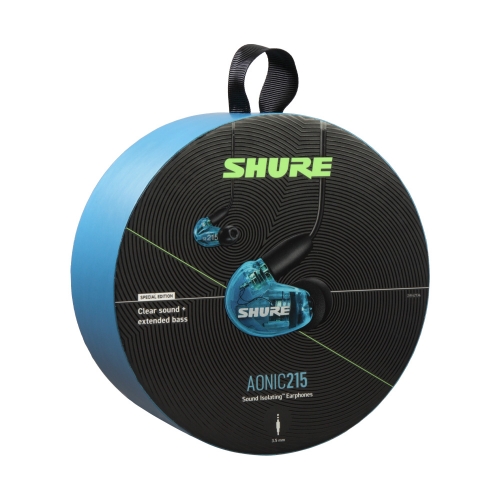 SHURE AONIC215 - UNI 블루(SE215SPE-UNI) 슈어 사운드아이솔레이팅 이어폰 인이어