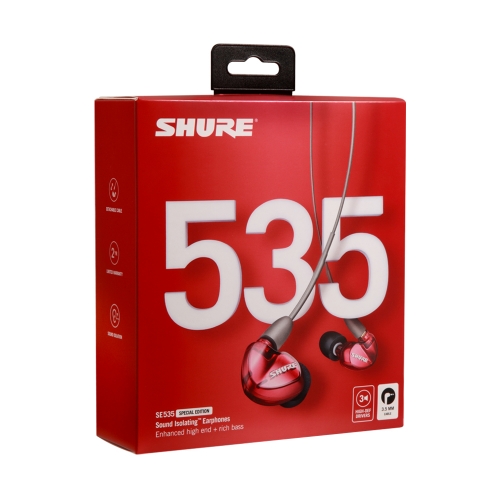 SHURE SE535 LTD 레드 슈어 스페셜 에디션 이어폰