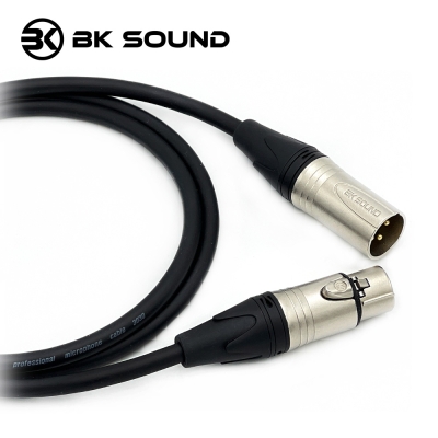 BK3030 BK XLR(암) - XLR(수) 마이크케이블 제작케이블 국산 고급 BK케이블