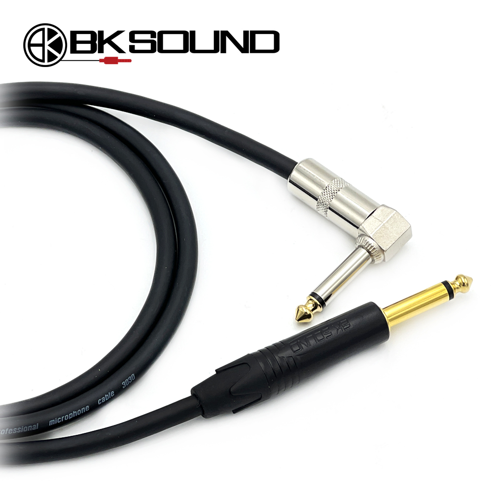 BK3030 BK 골드팁 55 TS(모노) - 기역자 55 TS(모노) 악기케이블 국산 고급 BK케이블