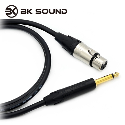 [제작] BK3030 BK XLR(암) - 골드팁 55 TS(모노) 마이크케이블