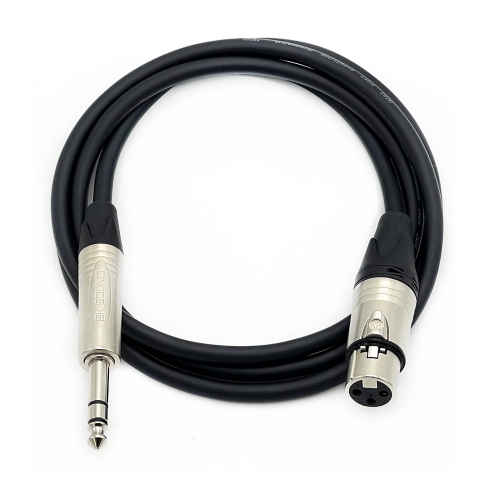 BK2020 컬러 BK XLR(암) - 니켈 55 TRS(스테레오) 케이블 제작케이블 국산 고급 BK케이블