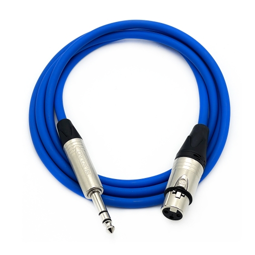 BK2020 컬러 BK XLR(암) - 니켈 55 TRS(스테레오) 케이블 제작케이블 국산 고급 BK케이블