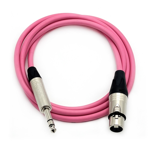 BK2020 컬러 BK XLR(암) - 니켈 55 TRS(스테레오) 케이블 제작케이블 국산 고급 BK케이블