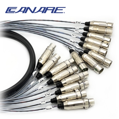 카나레 MR202-8AT 스위치크래프트 XLR(암/8P) - XLR(수/8P) 멀티케이블 커넥터변경가능