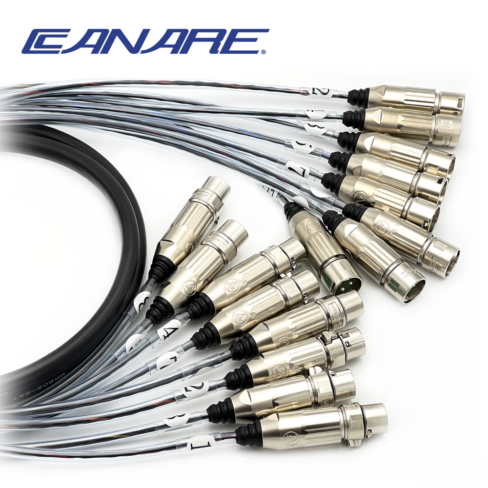 카나레 MR202-8AT 스위치크래프트 XLR(암/8P) - XLR(수/8P) 멀티케이블 커넥터변경가능