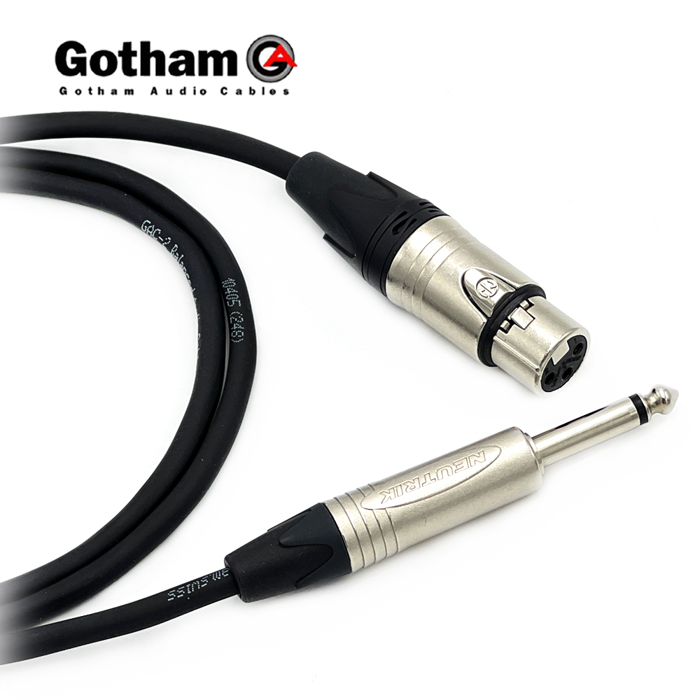 고담 GAC-2 뉴트릭 XLR(암) - 55 TS(모노) 마이크케이블 제작케이블
