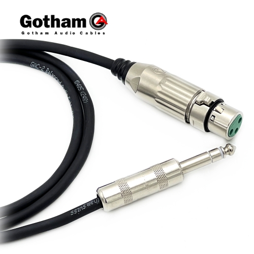 고담 GAC-2 스위치크래프트 XLR(암) - 55 TRS(스테레오) 케이블 제작케이블