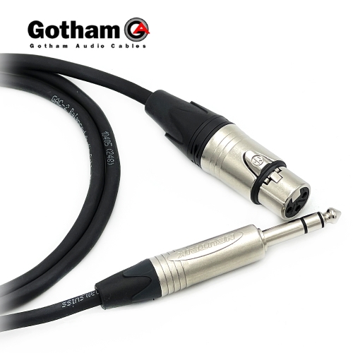 고담 GAC-2 뉴트릭 XLR(암) - 55 TRS(스테레오) 케이블 제작케이블