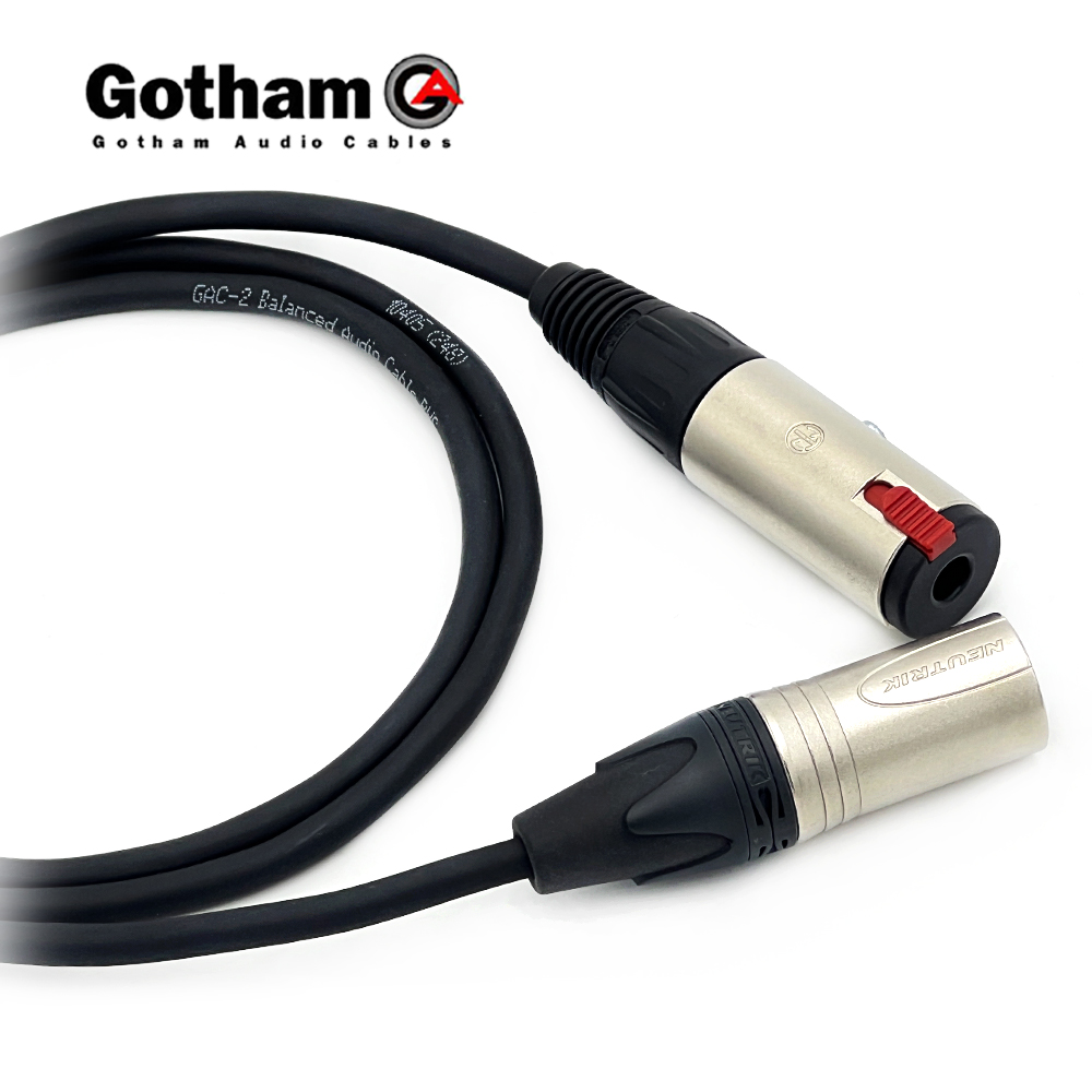 고담 GAC-2 뉴트릭 XLR(수) - 55 TRS(암/스테레오) 연장 변환케이블